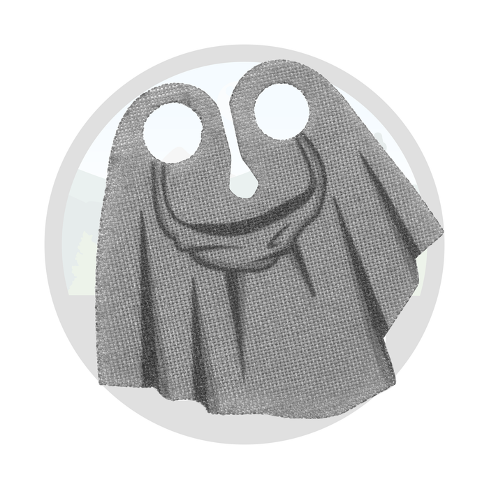 Dark Grey Printed Hooded Cape