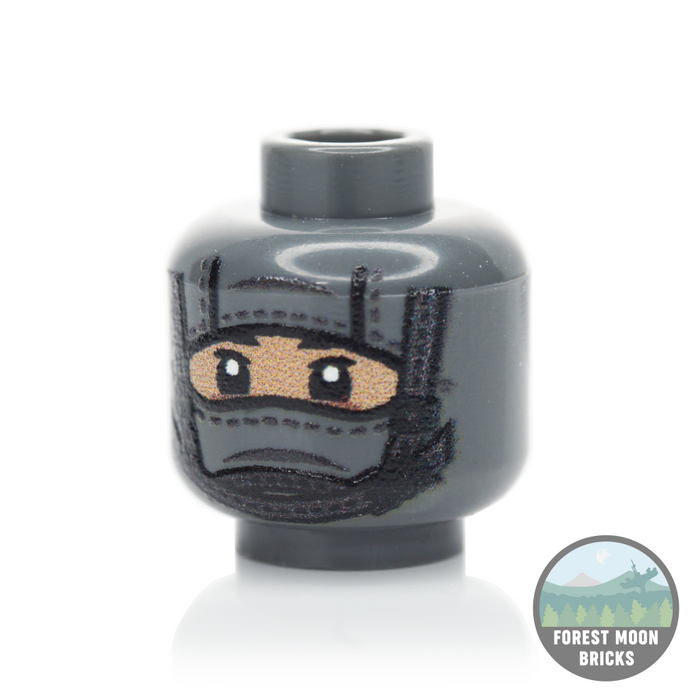 1 Hole Balaclava Heads - Chinstrap - DBG - Chinstrap #2 - Minifigure Head