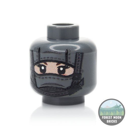 1 Hole Balaclava Heads - Chinstrap - DBG - Chinstrap #5 - Minifigure Head