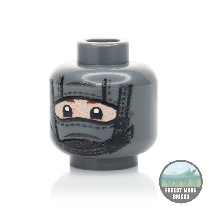 1 Hole Balaclava Heads - Chinstrap - DBG - Chinstrap #1 - Minifigure Head