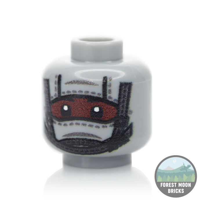 1 Hole Balaclava Heads - Chinstrap - LBG - Chinstrap #4 - Minifigure Head
