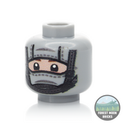 1 Hole Balaclava Heads - Chinstrap - LBG - Chinstrap #1 - Minifigure Head