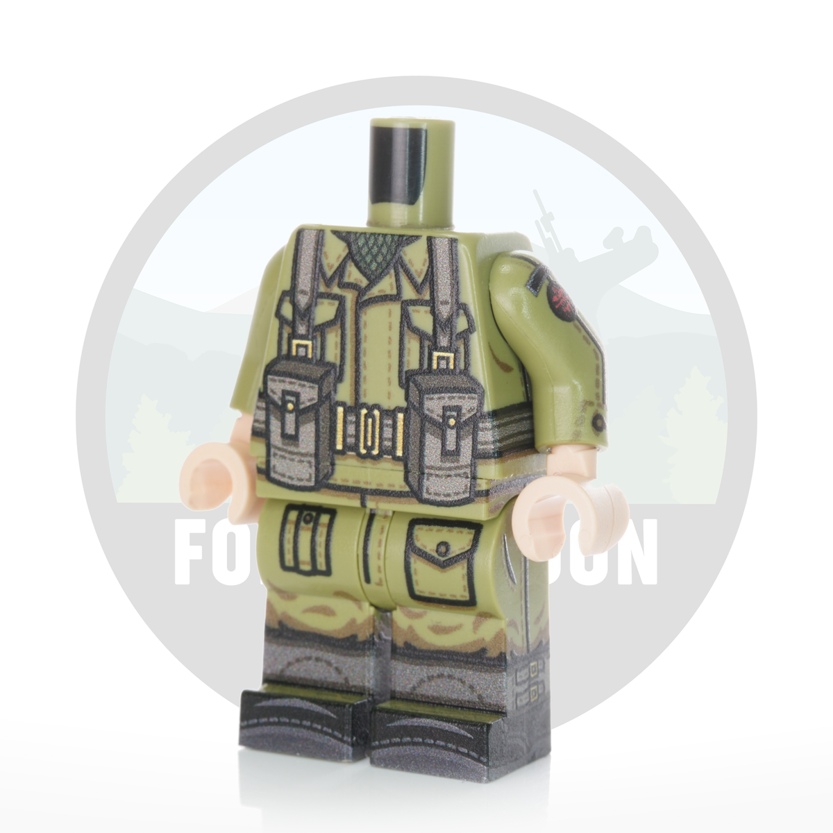 Comando Bricks WWII British Commando | LEGO Minifigure CUSTOM — Forest Moon Bricks