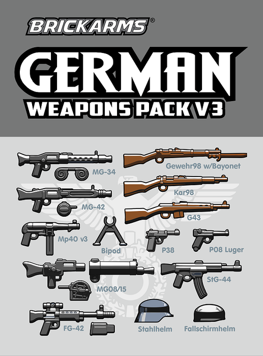 BrickArms German Weapons Pack V3