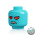 Alien Heads Duros - Azure Angry Minifigure Head