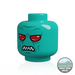 Alien Heads Duros - Dark Turquoise Angry Minifigure Head