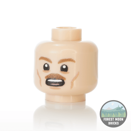 Blonde Angry #2 Minifigure Head
