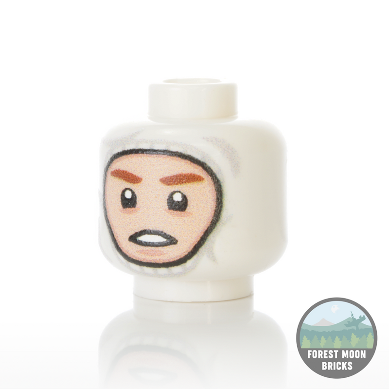 British Anti-flash Hood Heads - Anti-flash Hood #3 - Minifigure Head