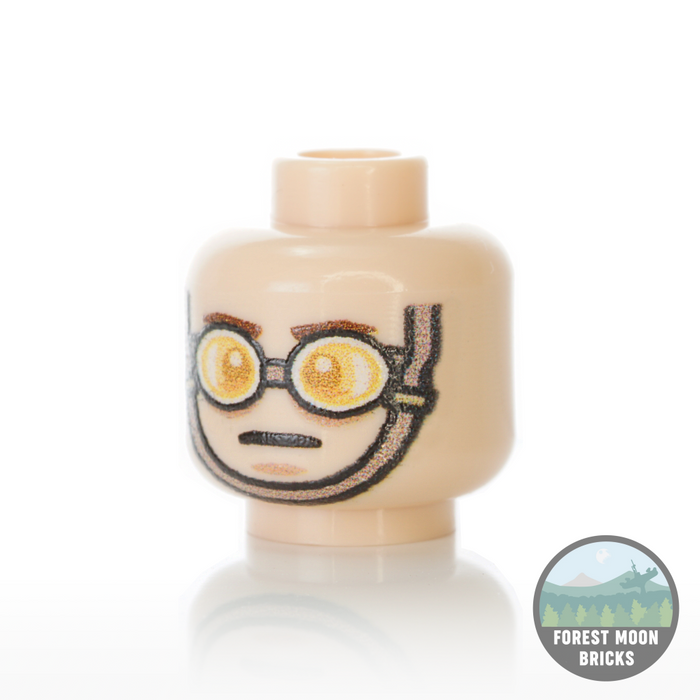 British Chinstrap Heads - British Chinstrap Head #11 - Minifigure Head