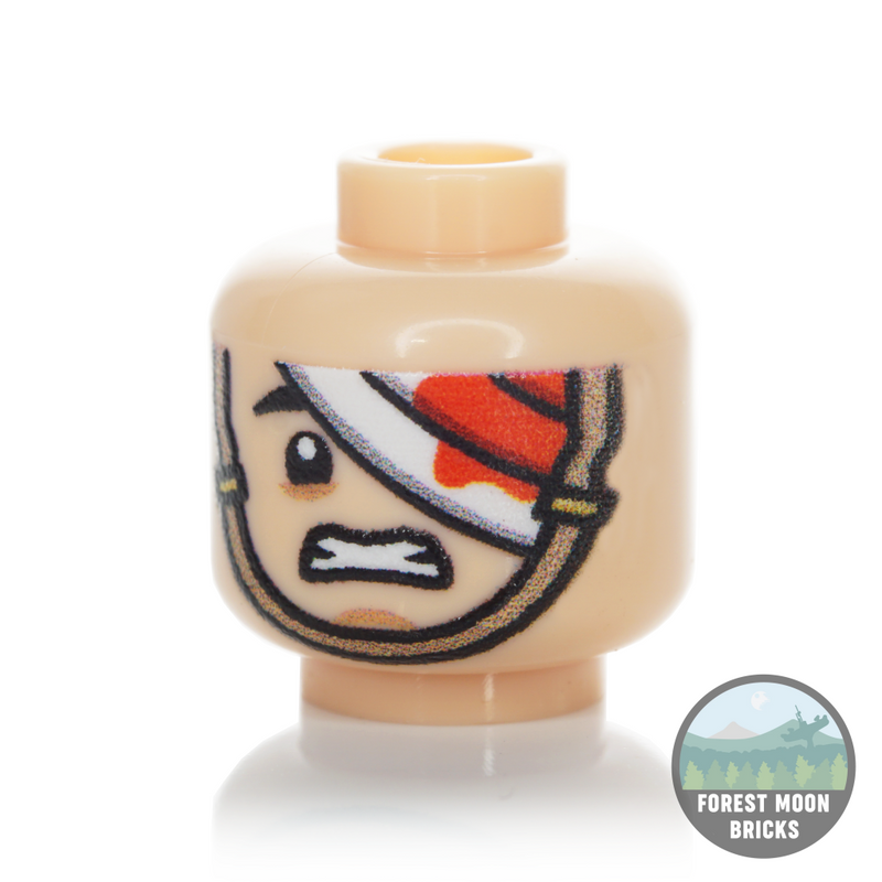 British Chinstrap Heads - British Chinstrap Head #16 - Minifigure Head