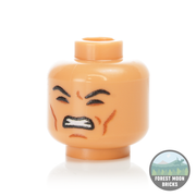 Clone Heads Closed Eyes Minifigure Head