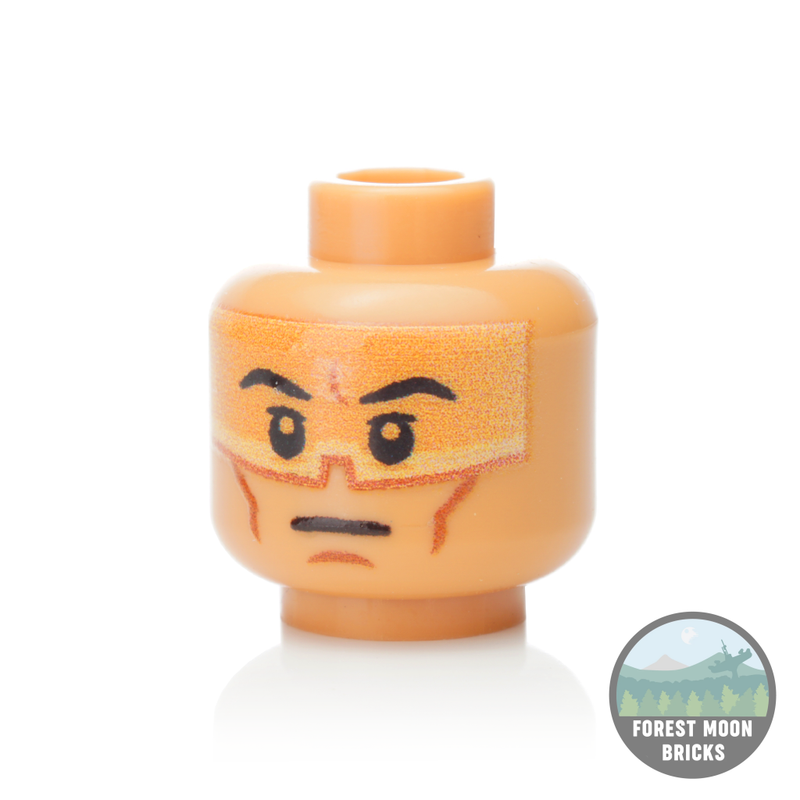 Clone Heads Pilot Stern Minifigure Head