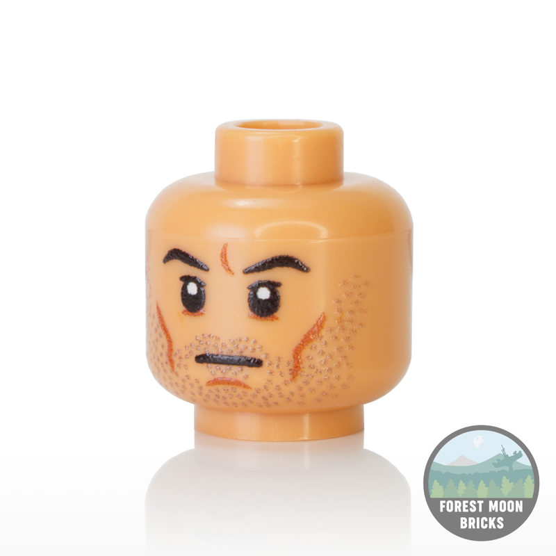 Clone Heads Stubble Minifigure Head