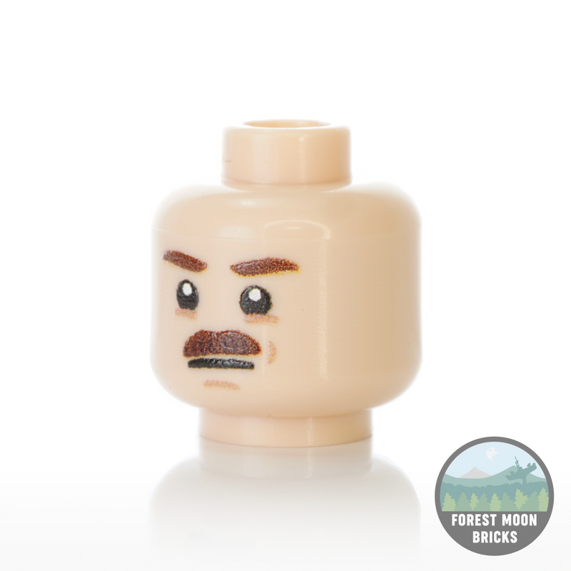 Moustache Heads - Moustache Head #2 - Minifigure Head